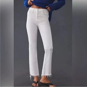 MOTHER The Insider High Rise‎ Crop Step Fray Bootcut Jeans Sz 27